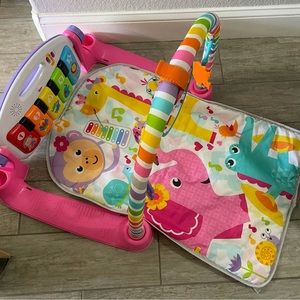 Fisher-Price Deluxe Kick & Play Piano Gym Playmat pink